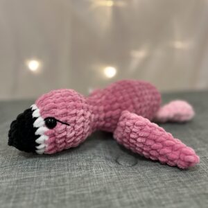 Flamingó - Horgolt plüss
